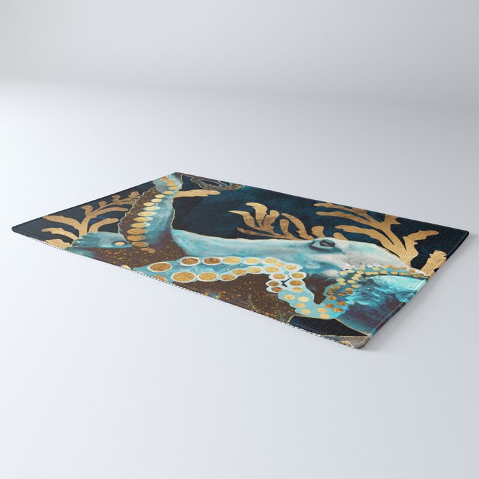 Indigo Octopus Rug Gallery Image 3