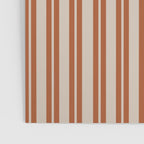Rust Clay and Putty Classic Double Stripe Pattern Poster Gallery Image 3