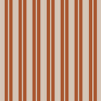 Rust Clay and Putty Classic Double Stripe Pattern Coffee Mug Gallery Image 2
