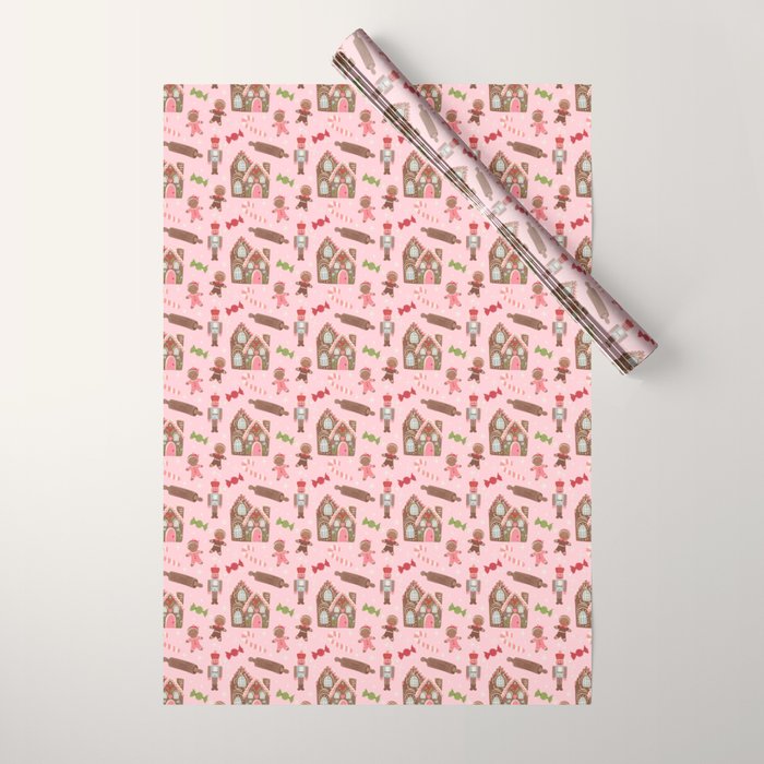 Retro Christmas Baking Wonderland Wrapping Paper Gallery Image 1