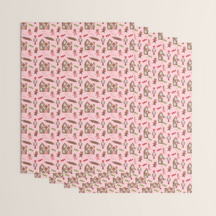 Retro Christmas Baking Wonderland Wrapping Paper Gallery Image 3