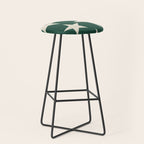 Big Ol Stars Old Money Green Stool Gallery Image 1