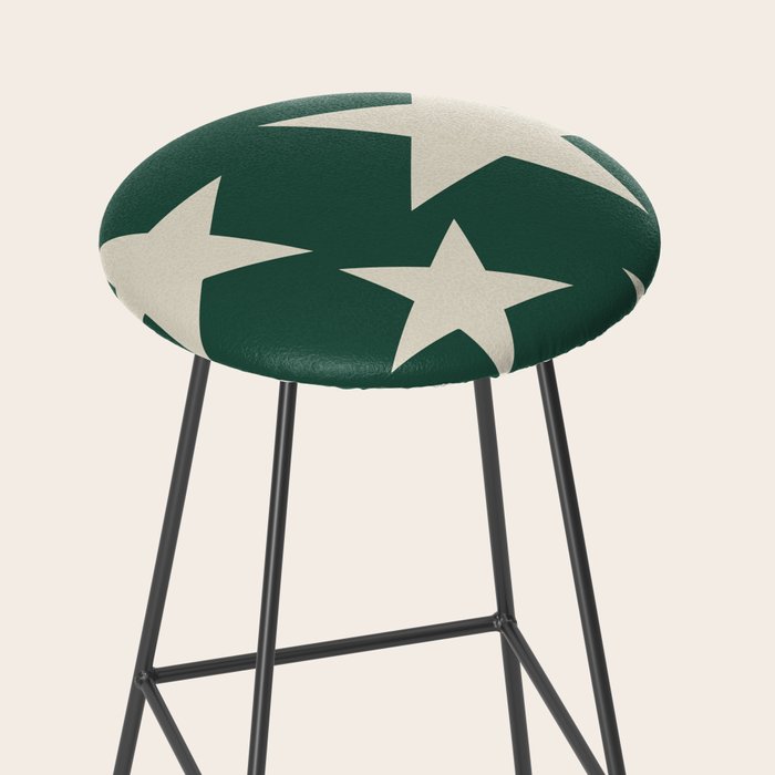 Big Ol Stars Old Money Green Stool Gallery Image 2