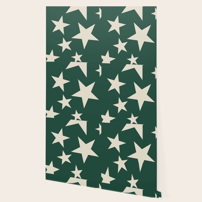 Big Ol Stars Old Money Green Wallpaper Gallery Image 2