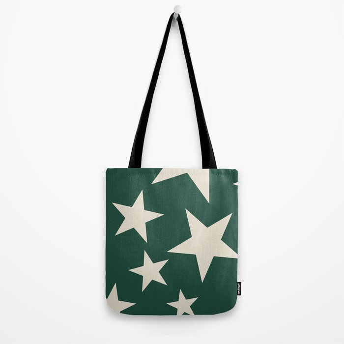 Big Ol Stars Old Money Green Tote Bag Gallery Image 2