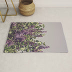 Wild Lilacs - spring floral nature photograph Rug Gallery Image 1
