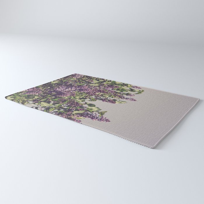 Wild Lilacs - spring floral nature photograph Rug Gallery Image 3
