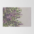 Wild Lilacs - spring floral nature photograph Rug Gallery Image 2