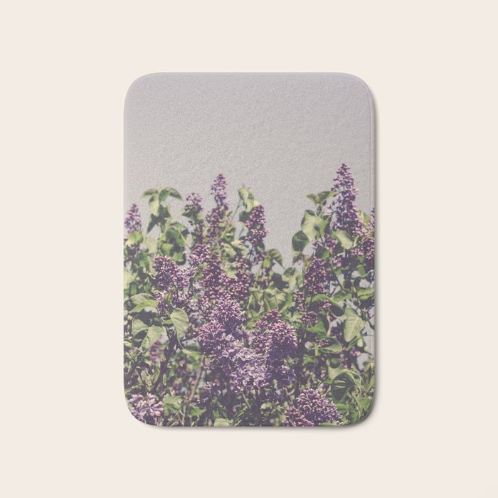 Wild Lilacs - spring floral nature photograph Bath Mat Gallery Image 1
