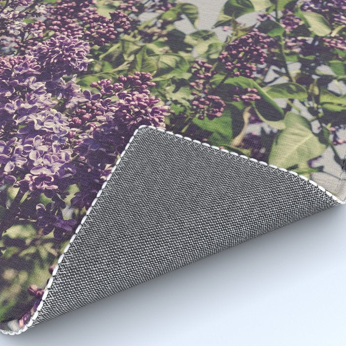 Wild Lilacs - spring floral nature photograph Rug Gallery Image 4