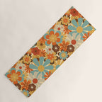 70's Retro Floral Patterned Prints Yoga Mat Gallery Image 1