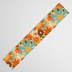 70's Retro Floral Patterned Prints Table Runner Gallery Image 3