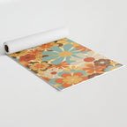 70's Retro Floral Patterned Prints Yoga Mat Gallery Image 2