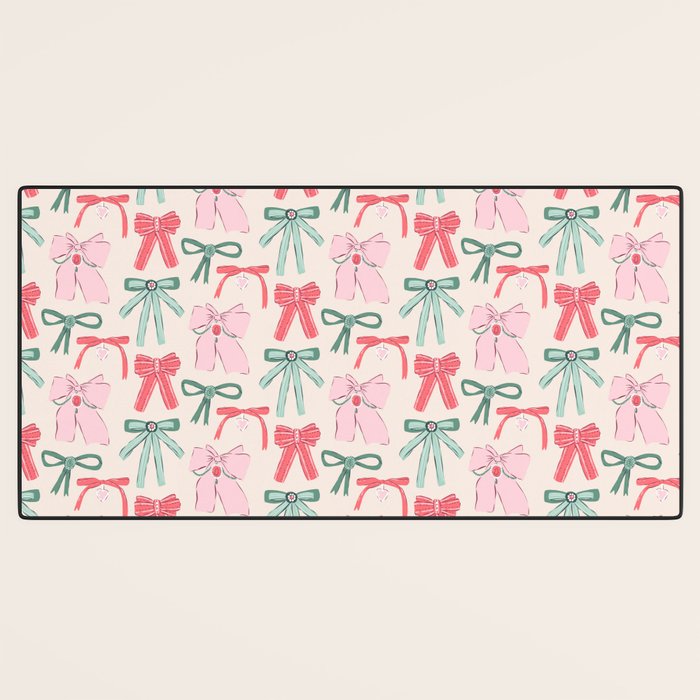 Fancy Christmas Ribbons and Bows Desk Mat Gallery Image 3