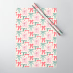 Fancy Christmas Ribbons and Bows Wrapping Paper Gallery Image 1