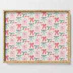 Fancy Christmas Ribbons and Bows Serving Tray Gallery Image 1