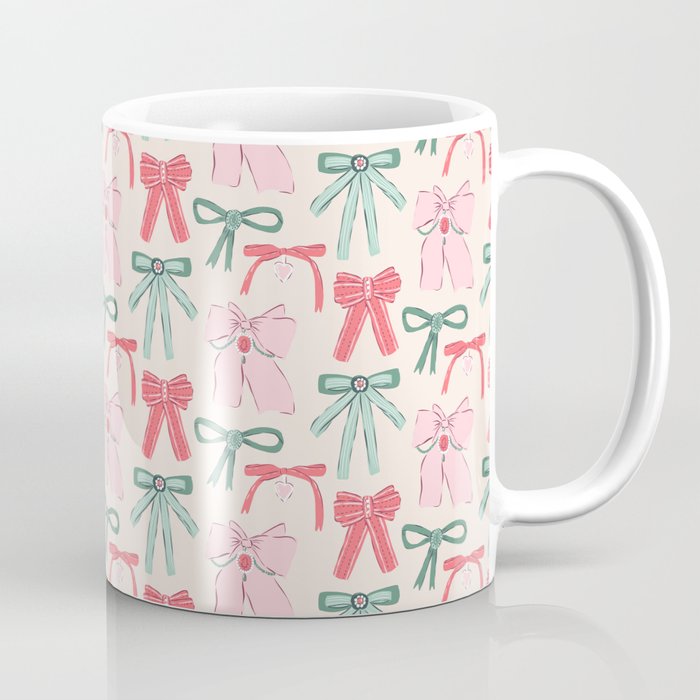 Fancy Christmas Ribbons and Bows Coffee Mug Gallery Image 1