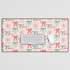 Fancy Christmas Ribbons and Bows Desk Mat Gallery Image 1