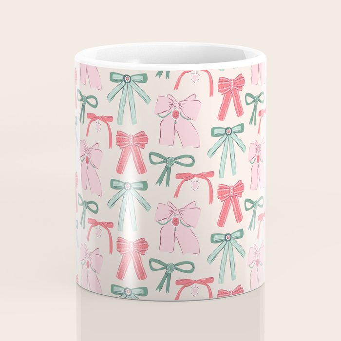 Fancy Christmas Ribbons and Bows Coffee Mug Gallery Image 4