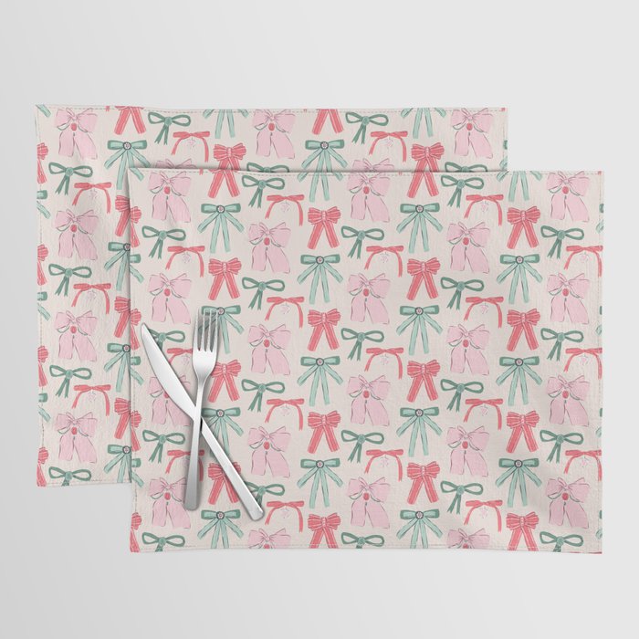 Fancy Christmas Ribbons and Bows Placemat Gallery Image 1