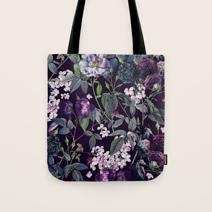 Rose Garden - Night II Tote Bag Gallery Image 1