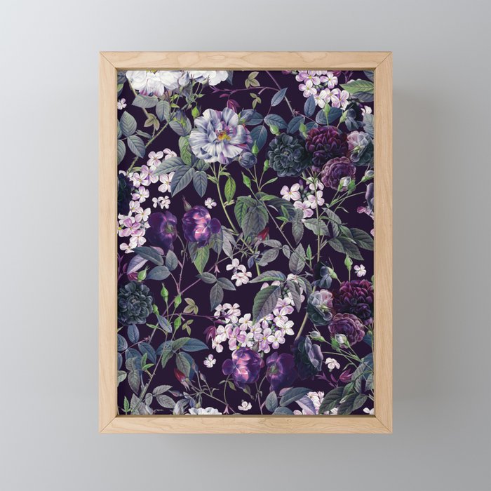 Rose Garden - Night II Mini Art Print Gallery Image 1