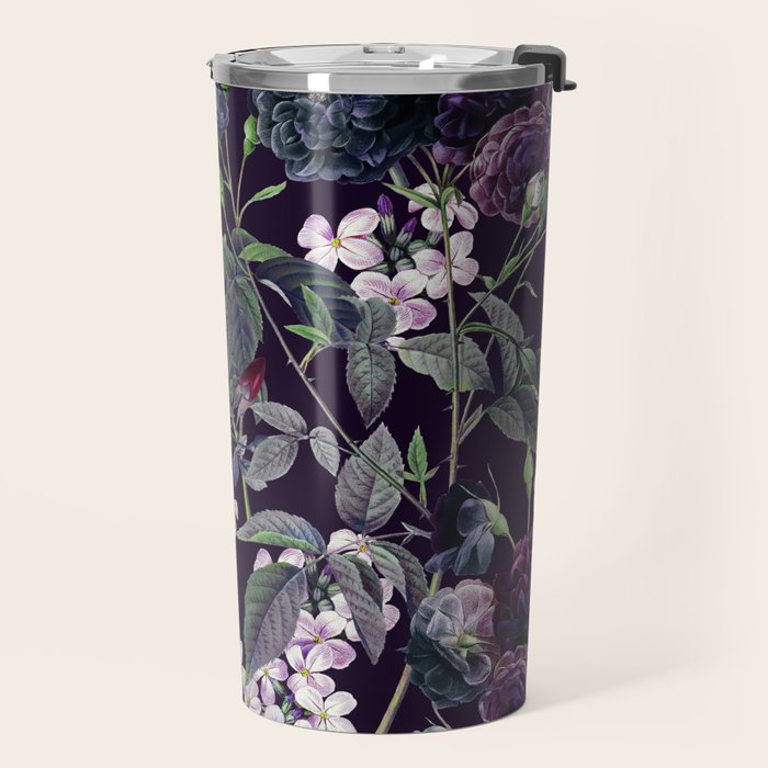 Rose Garden - Night II Travel Mug Gallery Image 2