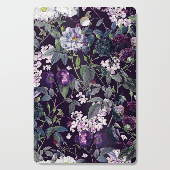 Rose Garden - Night II Cutting Board Gallery Image 1