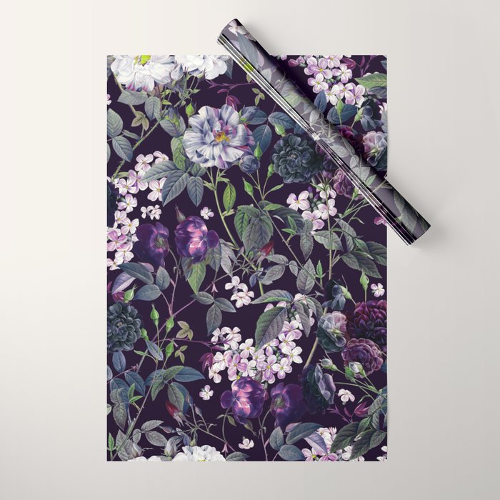 Rose Garden - Night II Wrapping Paper Gallery Image 1