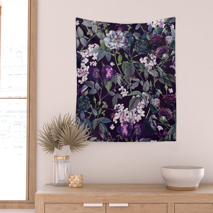 Rose Garden - Night II Wall Tapestry Gallery Image 2