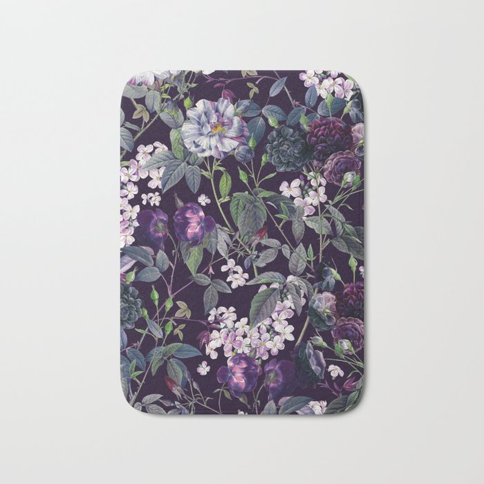 Rose Garden - Night II Bath Mat Gallery Image 1