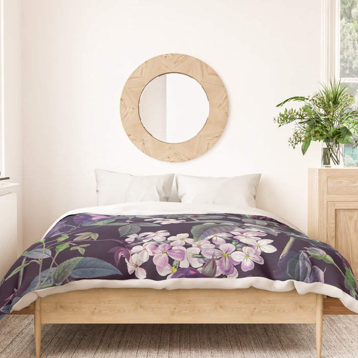 Rose Garden - Night II Duvet Cover Gallery Image 3