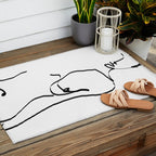 abstract nude Outdoor Rug Gallery Image 2