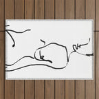 abstract nude Outdoor Rug Gallery Image 1