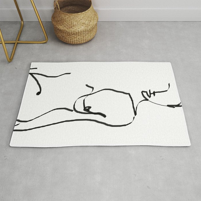 abstract nude Rug Gallery Image 1