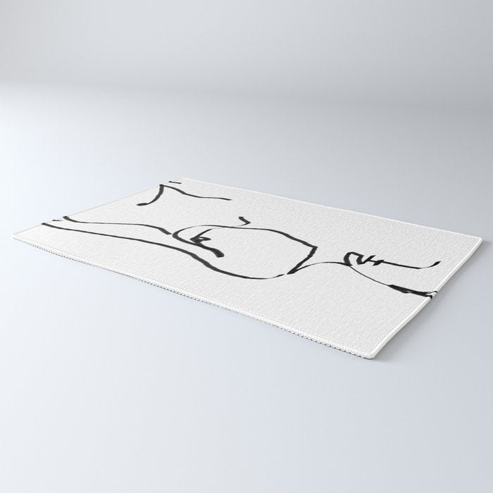abstract nude Rug Gallery Image 3