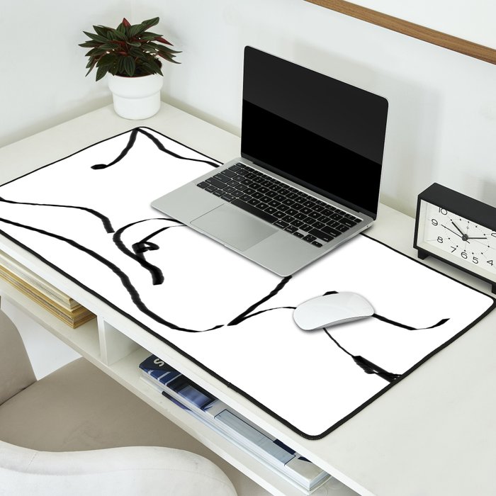 abstract nude Desk Mat Gallery Image 2