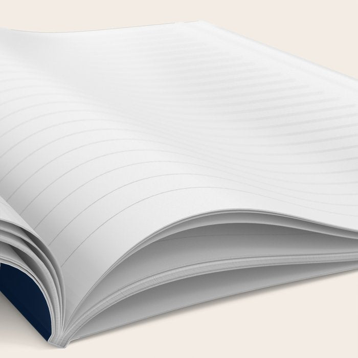 Mid century modern geometric Indigo Blue Notebook Gallery Image 2