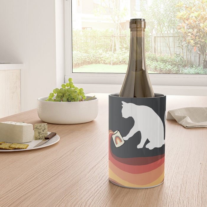 Rainbow cat 1b black magic coffee milk drop Wine Chiller Gallery Image 4