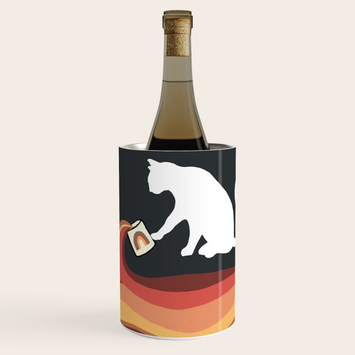 Rainbow cat 1b black magic coffee milk drop Wine Chiller Gallery Image 1