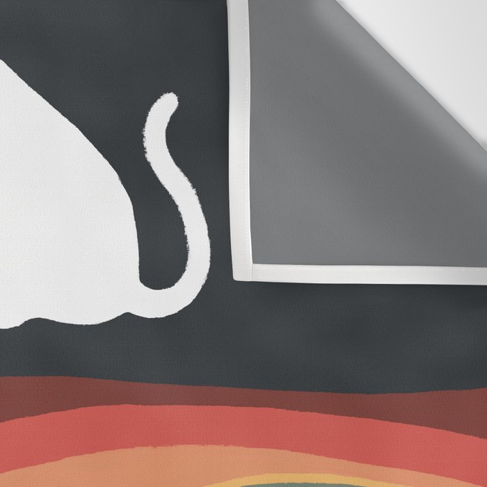 Rainbow cat 1b black magic coffee milk drop Wall Tapestry Gallery Image 3