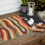Rainbow cat 1b black magic coffee milk drop Outdoor Rug Gallery Image 2