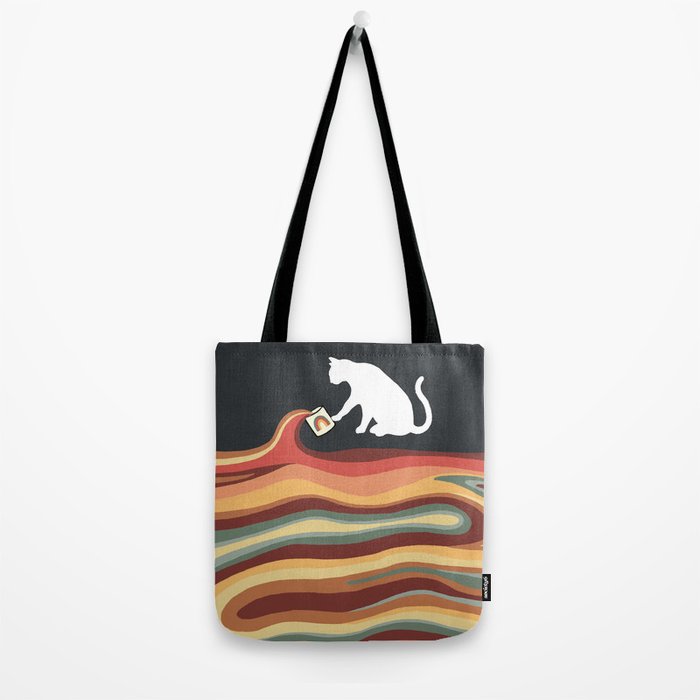 Rainbow cat 1b black magic coffee milk drop Tote Bag Gallery Image 2