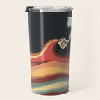 Rainbow cat 1b black magic coffee milk drop Travel Mug Gallery Image 3