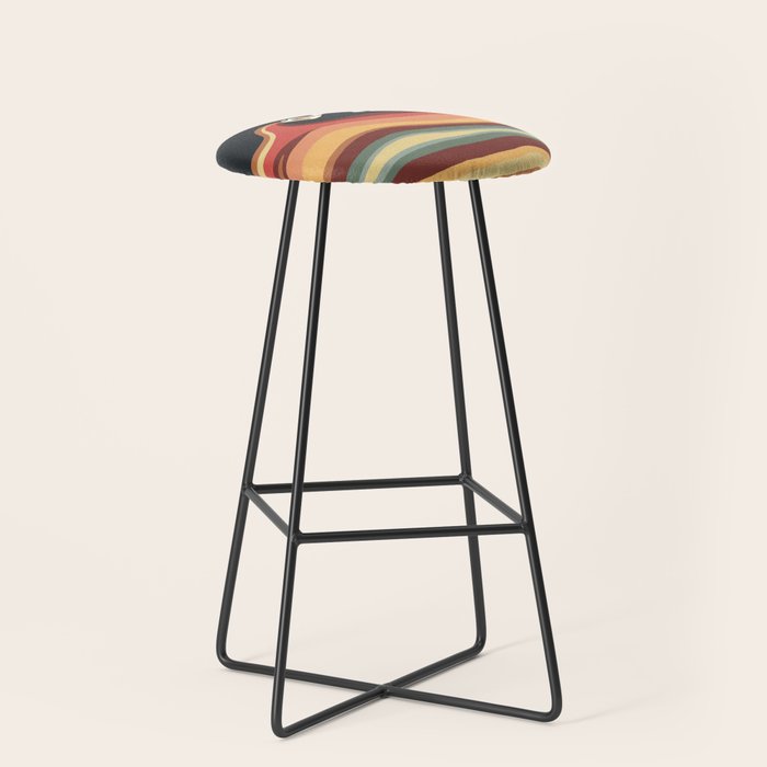 Rainbow cat 1b black magic coffee milk drop Stool Gallery Image 1