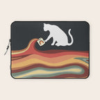 Rainbow cat 1b black magic coffee milk drop Laptop Sleeve Gallery Image 1