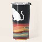 Rainbow cat 1b black magic coffee milk drop Travel Mug Gallery Image 2