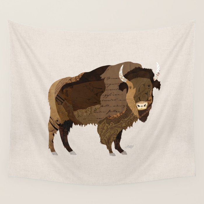 Buffalo Collage Wall Tapestry Gallery Image 1