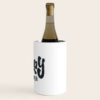 HAPPY CAMPER Black and White Retro Wine Chiller Gallery Image 3