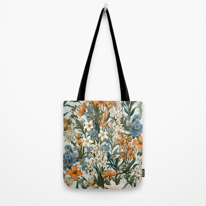 Countryside Bloom Floral Cottage Allure Tote Bag Gallery Image 2